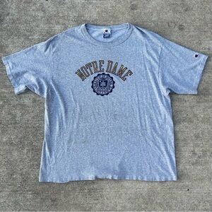 Champion Notre Dame Fighting Irish Single Stitch T Shirt Vtg 90s College USA 2XL